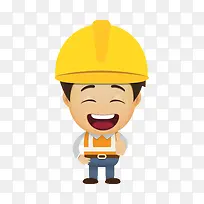 竖起大拇指的工人-空若网 竖起大拇指的工人-空若网