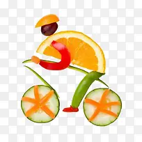 水果自行车橘子-空若网 水果自行车橘子-空若网