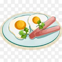 煎蛋火腿肠餐饮食物-空若网 煎蛋火腿肠餐饮食物-空若网