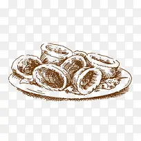 手绘食物-空若网 手绘食物-空若网