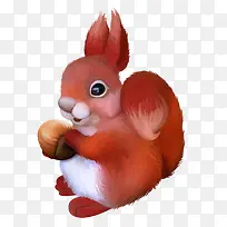 吃松果可爱小松鼠-空若网 吃松果可爱小松鼠-空若网