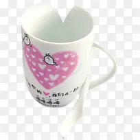 缺口的爱心陶瓷杯-空若网 缺口的爱心陶瓷杯-空若网