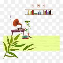 音乐客厅插画素材-空若网 音乐客厅插画素材-空若网