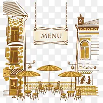 茶餐厅手绘矢量-空若网 茶餐厅手绘矢量-空若网