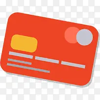 卡通红色银行卡-空若网 卡通红色银行卡-空若网
