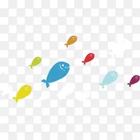卡通可爱鱼鱼群-空若网 卡通可爱鱼鱼群-空若网