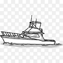 创意手绘快艇-空若网 创意手绘快艇-空若网