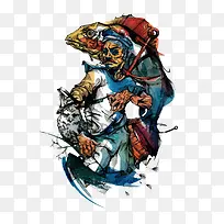 插画渔民-空若网 插画渔民-空若网