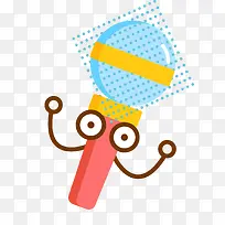 彩色扁平化演讲元素-空若网 彩色扁平化演讲元素-空若网