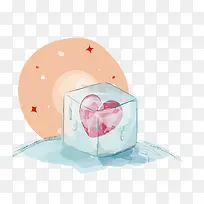 矢量冰冻的心-空若网 矢量冰冻的心-空若网