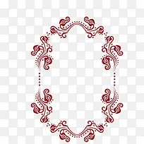 矢量浪花边框红色竖边框-空若网 矢量浪花边框红色竖边框-空若网