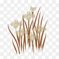 卡通手绘写意水仙花-空若网 卡通手绘写意水仙花-空若网