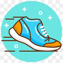 手绘卡通运动鞋鞋子图标-空若网 手绘卡通运动鞋鞋子图标-空若网