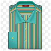彩绘条纹衬衫矢量素材-空若网 彩绘条纹衬衫矢量素材-空若网