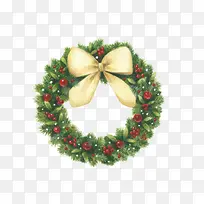 卡通花圈草圈黄色蝴蝶结-空若网 卡通花圈草圈黄色蝴蝶结-空若网