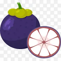 卡通手绘水果装饰海报设计山竹-空若网 卡通手绘水果装饰海报设计山竹-空若网