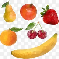 矢量多边形水果-空若网 矢量多边形水果-空若网