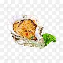 烤生蚝和青菜图片素材-空若网 烤生蚝和青菜图片素材-空若网