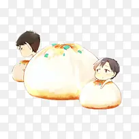 卡通生煎包-空若网 卡通生煎包-空若网