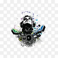 音乐插画-空若网 音乐插画-空若网