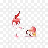 卡通火烈鸟-空若网 卡通火烈鸟-空若网