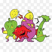 矢量卡通转基因蔬菜-空若网 矢量卡通转基因蔬菜-空若网