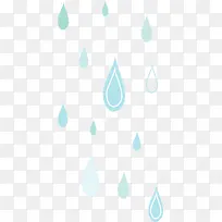 蓝色雨滴漂浮-空若网 蓝色雨滴漂浮-空若网