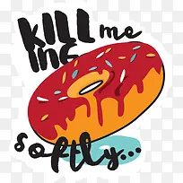 手绘食物甜甜圈-空若网 手绘食物甜甜圈-空若网