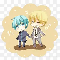 卡通手牵手男孩-空若网 卡通手牵手男孩-空若网