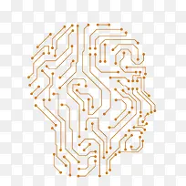 矢量电路人头-空若网 矢量电路人头-空若网