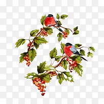 卡通花朵树枝植物矢量图-空若网 卡通花朵树枝植物矢量图-空若网