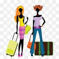 卡通漫画时尚女郎-空若网 卡通漫画时尚女郎-空若网