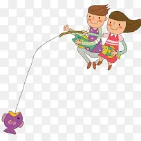 情侣在钓鱼-空若网 情侣在钓鱼-空若网