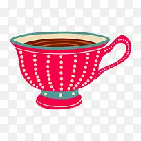 粉色条纹古典杯子-空若网 粉色条纹古典杯子-空若网