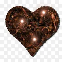 魔幻巧克力色爱心-空若网 魔幻巧克力色爱心-空若网