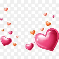 爱心的散发图案-空若网 爱心的散发图案-空若网