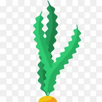 海草特写矢量插画-空若网 海草特写矢量插画-空若网