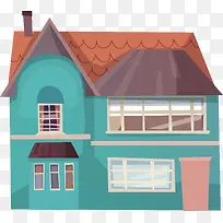 矢量手绘卡通房屋-空若网 矢量手绘卡通房屋-空若网