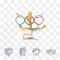 创意设计豹子五环-空若网 创意设计豹子五环-空若网