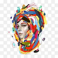 彩色颜料头像-空若网 彩色颜料头像-空若网