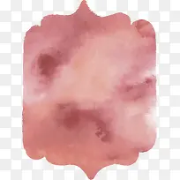 粉色水彩墨迹框-空若网 粉色水彩墨迹框-空若网