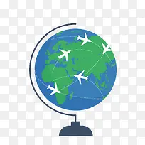 矢量飞机飞行线路图素材-空若网 矢量飞机飞行线路图素材-空若网