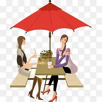 喝奶茶的时尚女孩-空若网 喝奶茶的时尚女孩-空若网