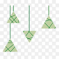 三角形几何粽子悬挂元素-空若网 三角形几何粽子悬挂元素-空若网