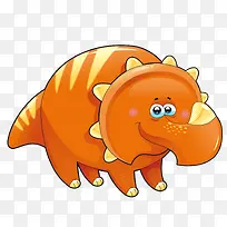 黄橙色卡通远古恐龙-空若网 黄橙色卡通远古恐龙-空若网