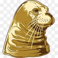 矢量海豹插画-空若网 矢量海豹插画-空若网