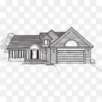 手绘房屋-空若网 手绘房屋-空若网