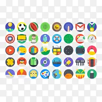 圆形彩色UI图标-空若网 圆形彩色UI图标-空若网