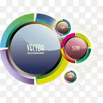 时尚科技感彩色按钮设计-空若网 时尚科技感彩色按钮设计-空若网