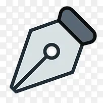 扁平化钢笔头PNG下载-空若网 扁平化钢笔头PNG下载-空若网